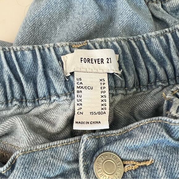 Forever 21 Cargo Jogger Denim Jean Size XS - Picture 10 of 10